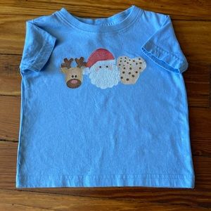 Baby blue Christmas tee